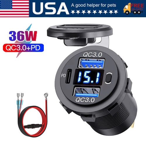 12v 24v qc3 0 dual - pd, +